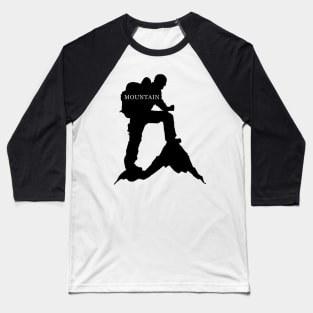 Mountain Climber Baseball T-Shirt